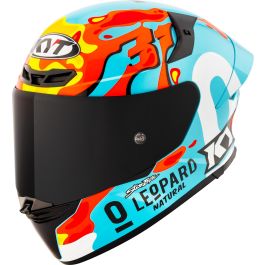 KYT TT-Revo Leopard Replica Aragon Helmet - Chromeburner