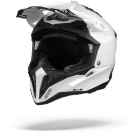 Airoh Aviator 3 White Motocross Helmet - Chromeburner