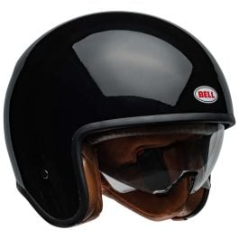Bell Tx 501 Black Open Face Helmet - Chromeburner