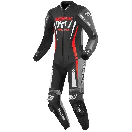 Berik Absolute GP Black Grey Red 1PC Leather Motorcycle Suit