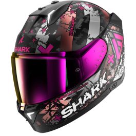 シャークヘルメット SHARK SKWAL i3 XLサイズ Shark SKWAL i3 Hellcat Mat Black Chrom Purple KUV Full Face Helmet
