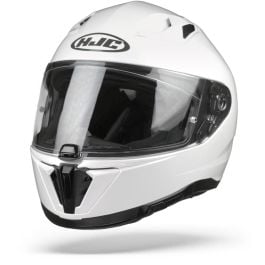 HJC I70 White Full Face Helmet Chromeburner