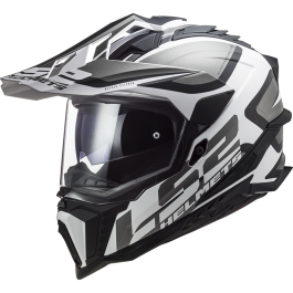 LS2 MX701 Explorer Alter Matt Black White ECE 22.06 - Chromeburner