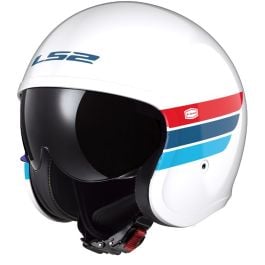 美品　希少品　LS2 SPITFIRE 　Lサイズ 　ホワイトグラフィック ls2-of599-spitfire-ii-retro-