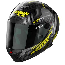 Nolan X-804 RS Ultra Carbon Spectre 019 Yellow Chrome Silver Full Nolan X-804 RS Ultra Carbon Spectre 019 Yellow Chrome Silver Full