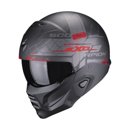 Scorpion Exo-Combat Ii Xenon Matt Black-Red - Chromeburner