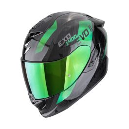 Scorpion EXO-1400 Evo II Carbon Air Platted Black Green Full Face