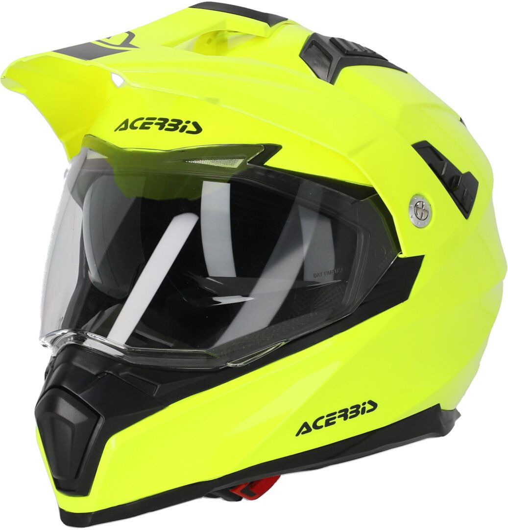 Acerbis Flip FS-606 Yellow Adventure Full Face Helmet Chromeburner