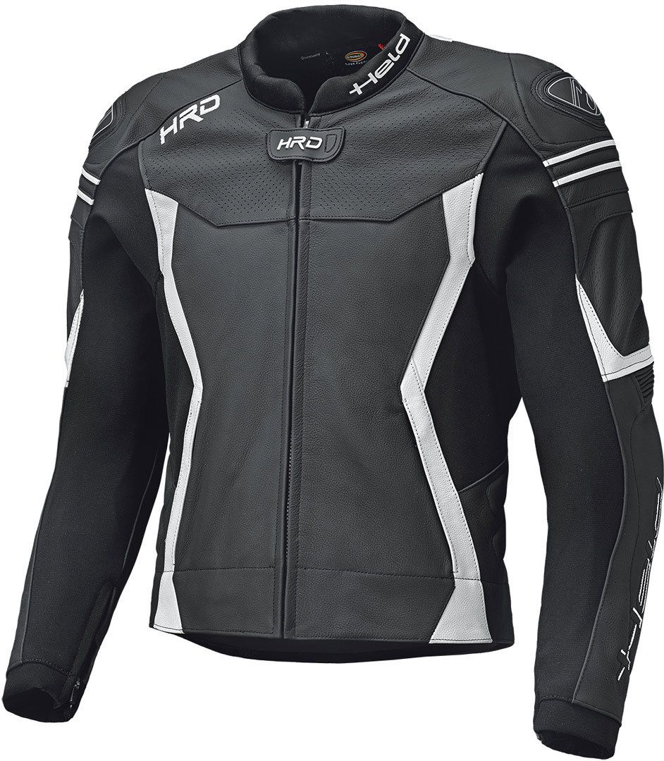 Held Street 3.0 Black White Leather Jacket - Chromeburner