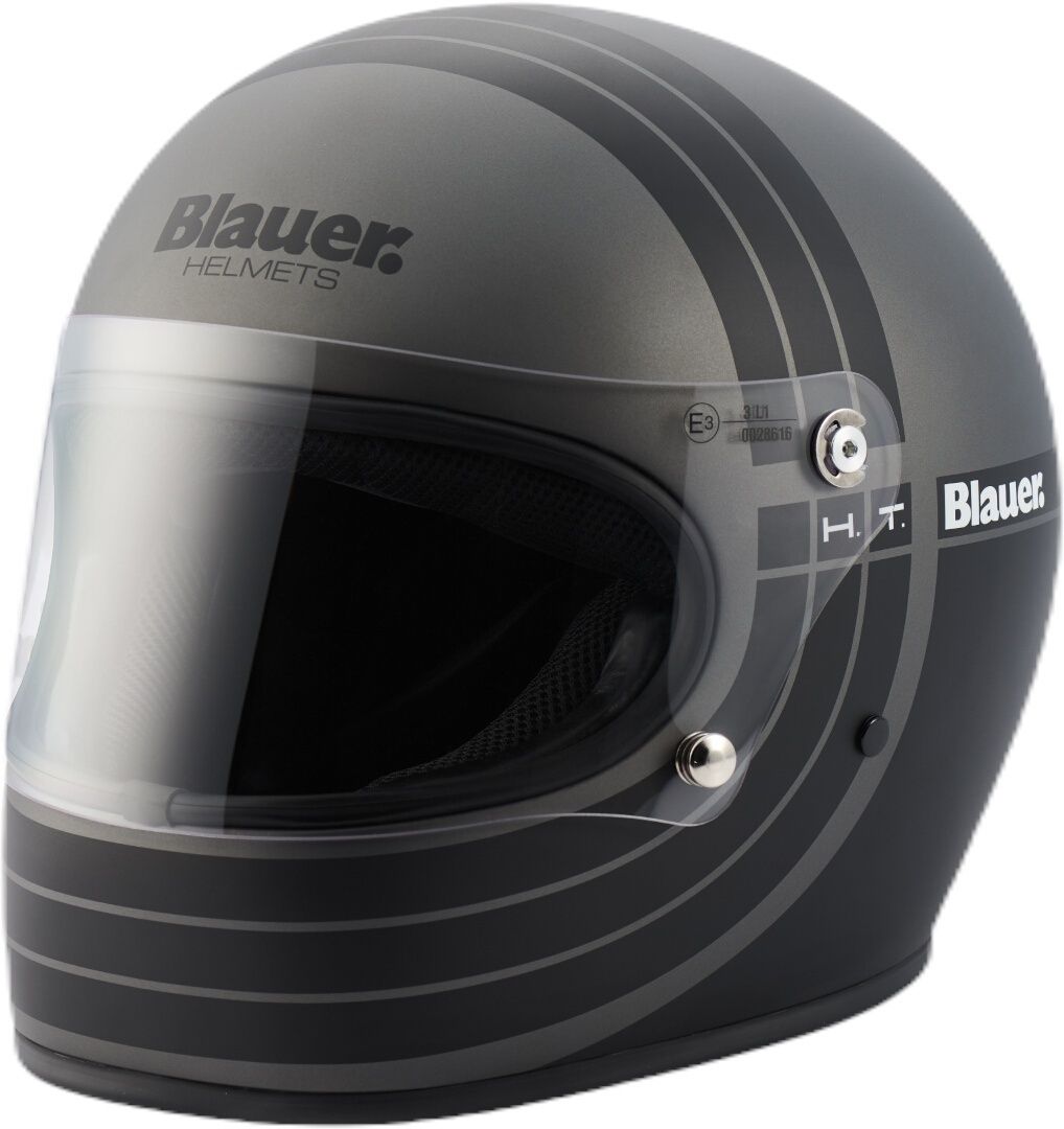 Blauer 80's 06 Matt Black Titanium Full Face Helmet - Chromeburner