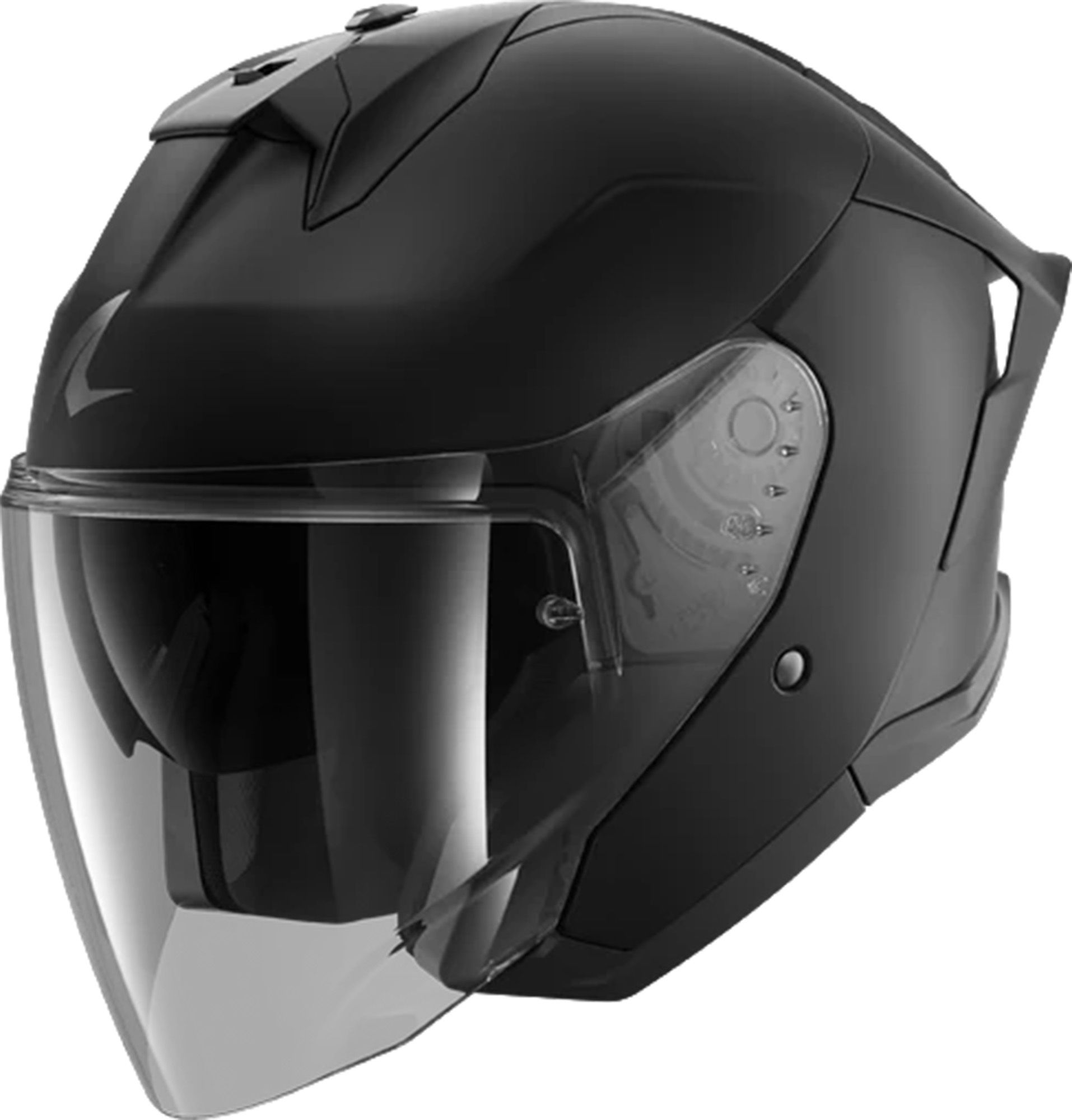 HJC I31 Uni Semi-jet Casque Moto Jet HJC I31 Uni Semi Flat Black - Homologué ECE 22.06, Visière Pinlock Prête Casque Polycarbonate APC