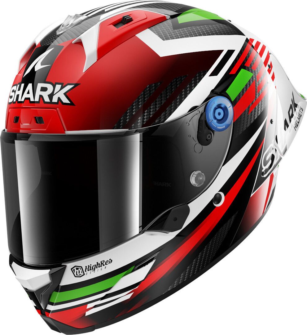 SHARK Aeron-Gp Fim Racing #1 Firstlap Carbon Red Green DRG