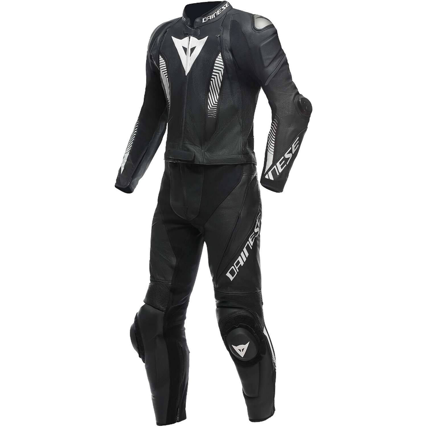 Dainese Laguna Seca 5 2Pcs Leather Suit S/T Black Black White