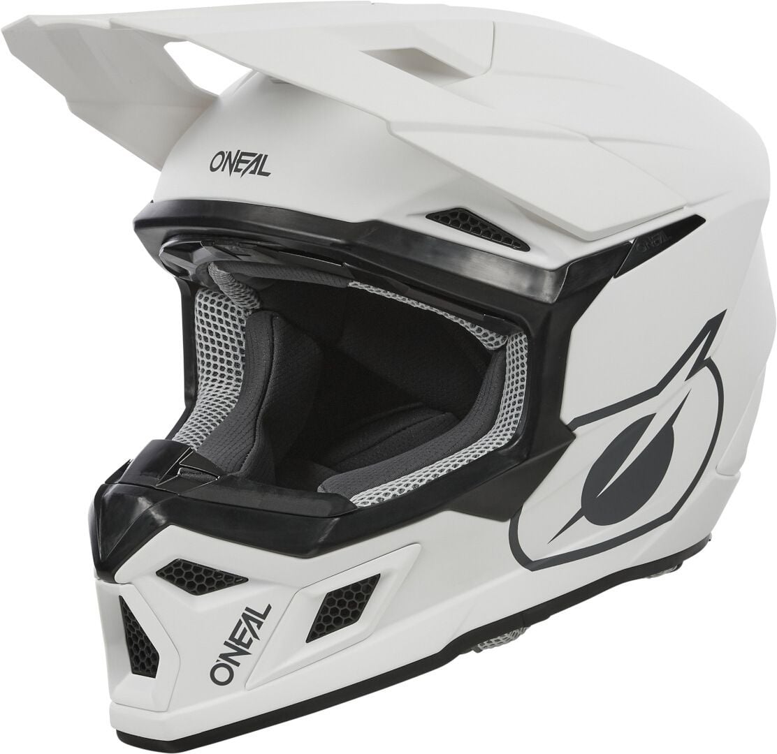 O'NEAL 3SRS Solid Matt White Motocross Helmet