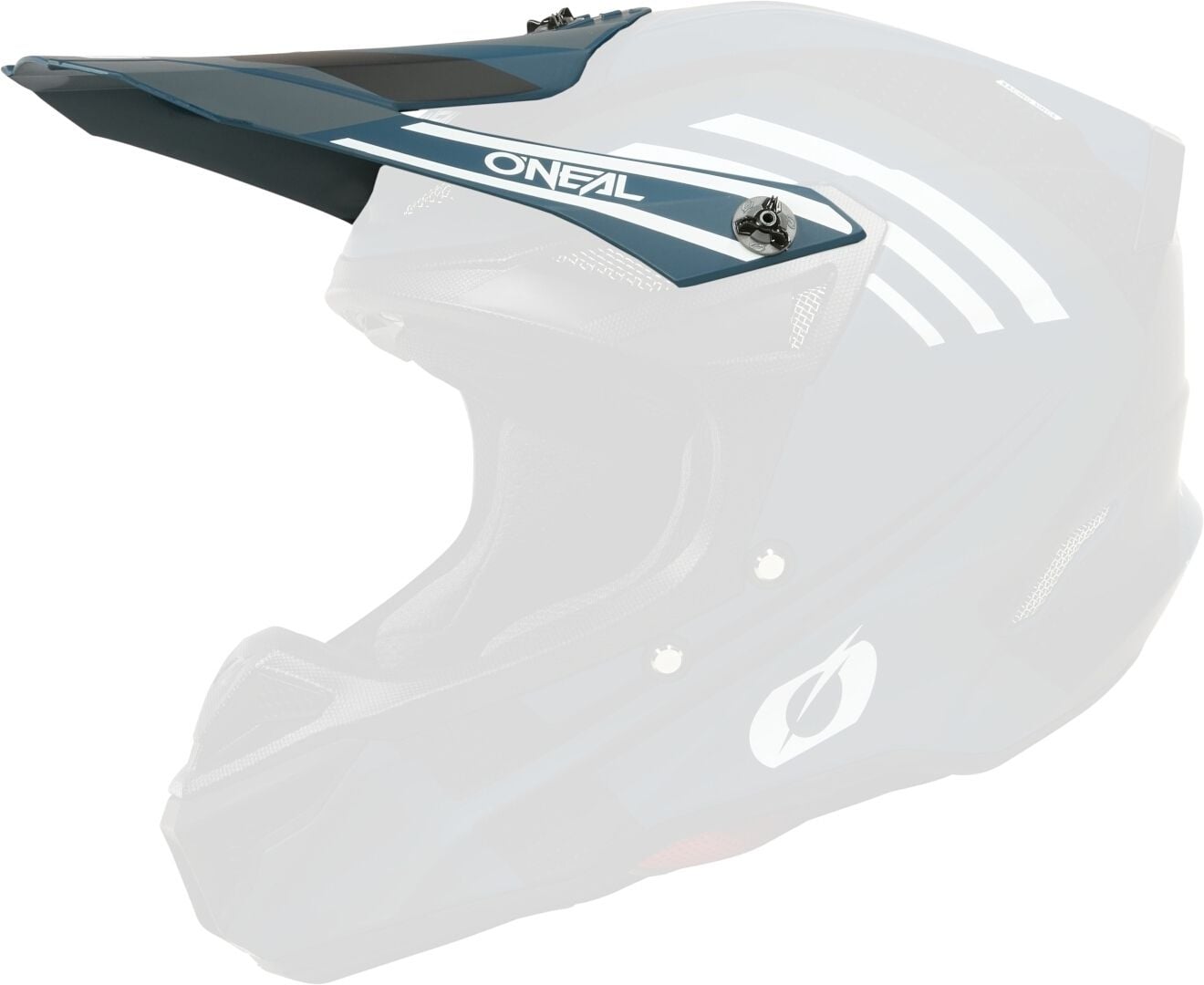 O'NEAL 5SRS Polyacrylite Spike Blue White Helmet Peak - Chromeburner