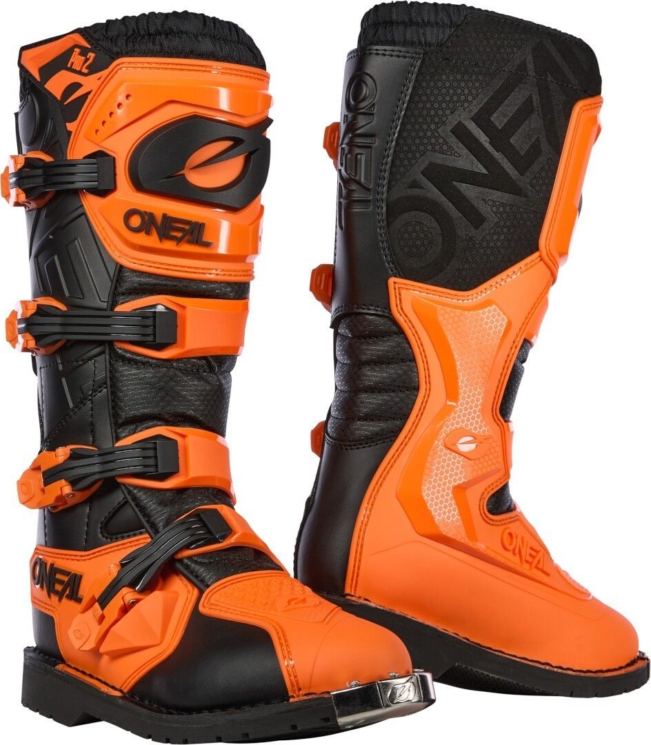 O'NEAL Rider Pro 2 Black Orange Motocross Boots - Chromeburner