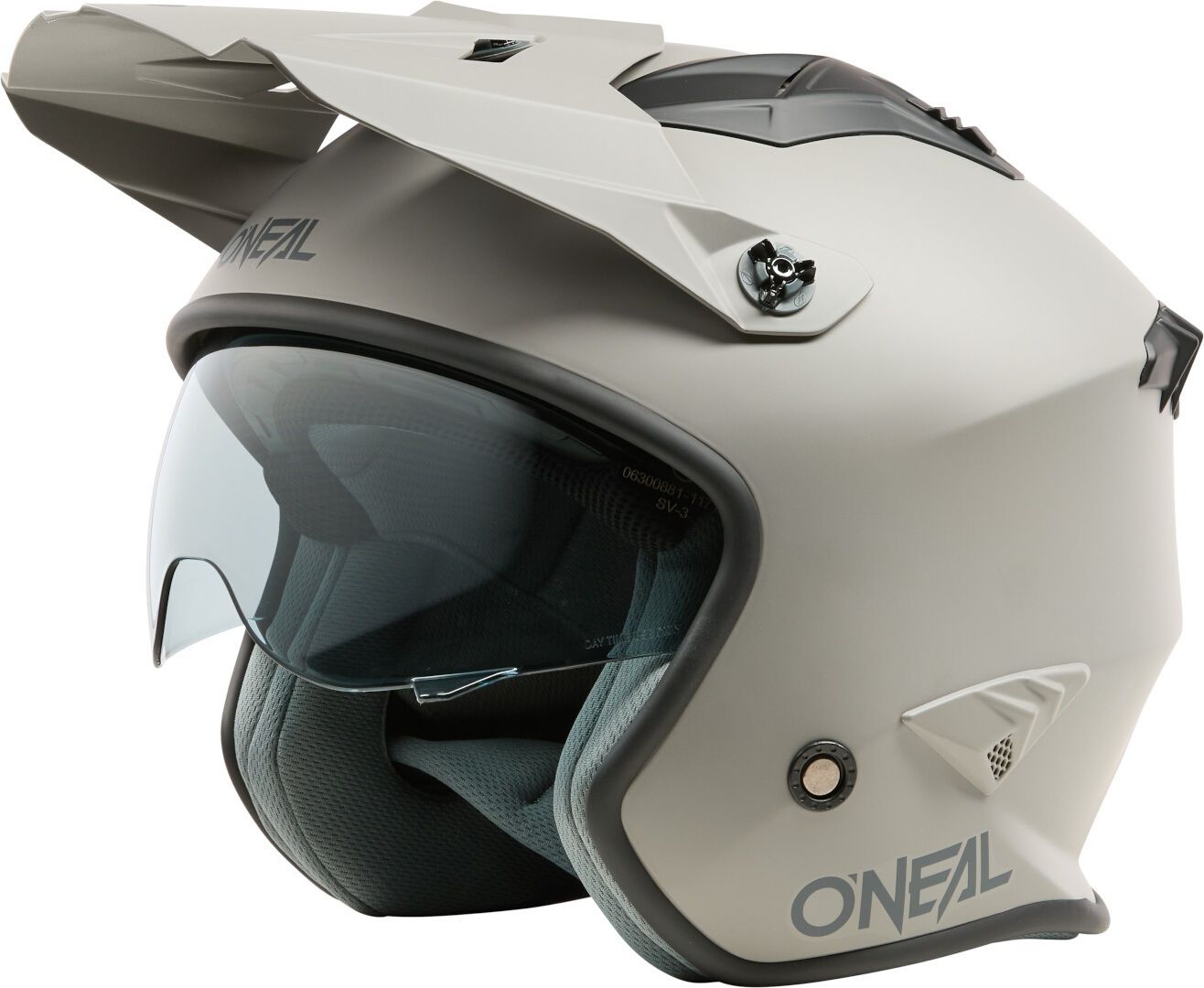 Casco Oneal Trial O'NEAL Volt Solid Matt Grey Trial Helmet