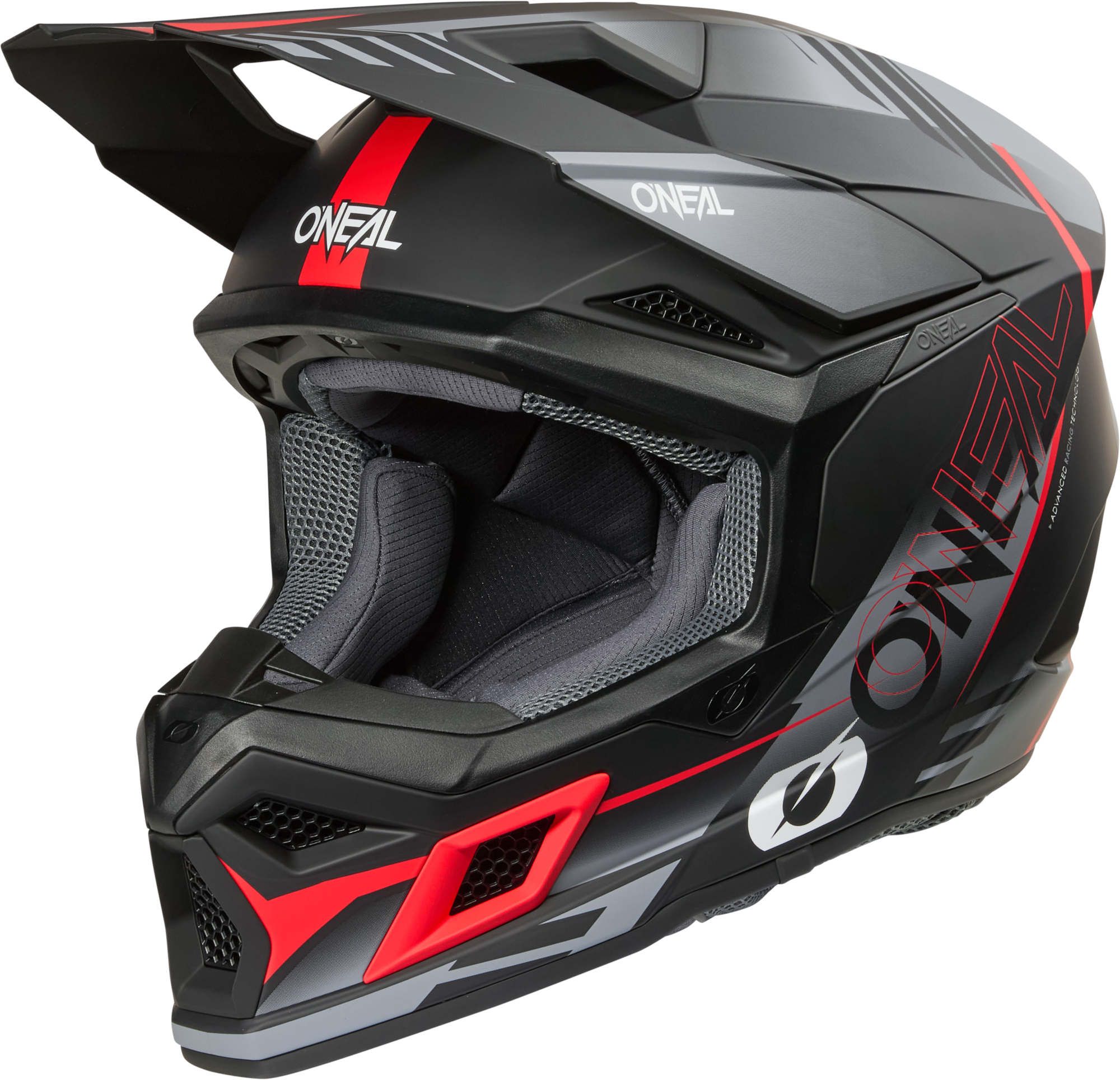 ONEAL フルフェイス　【新品未使用】O'NEAL 3SRS O'NEAL 3SRS Haze Black Grey Red Motocross Helmet - Chromeburner