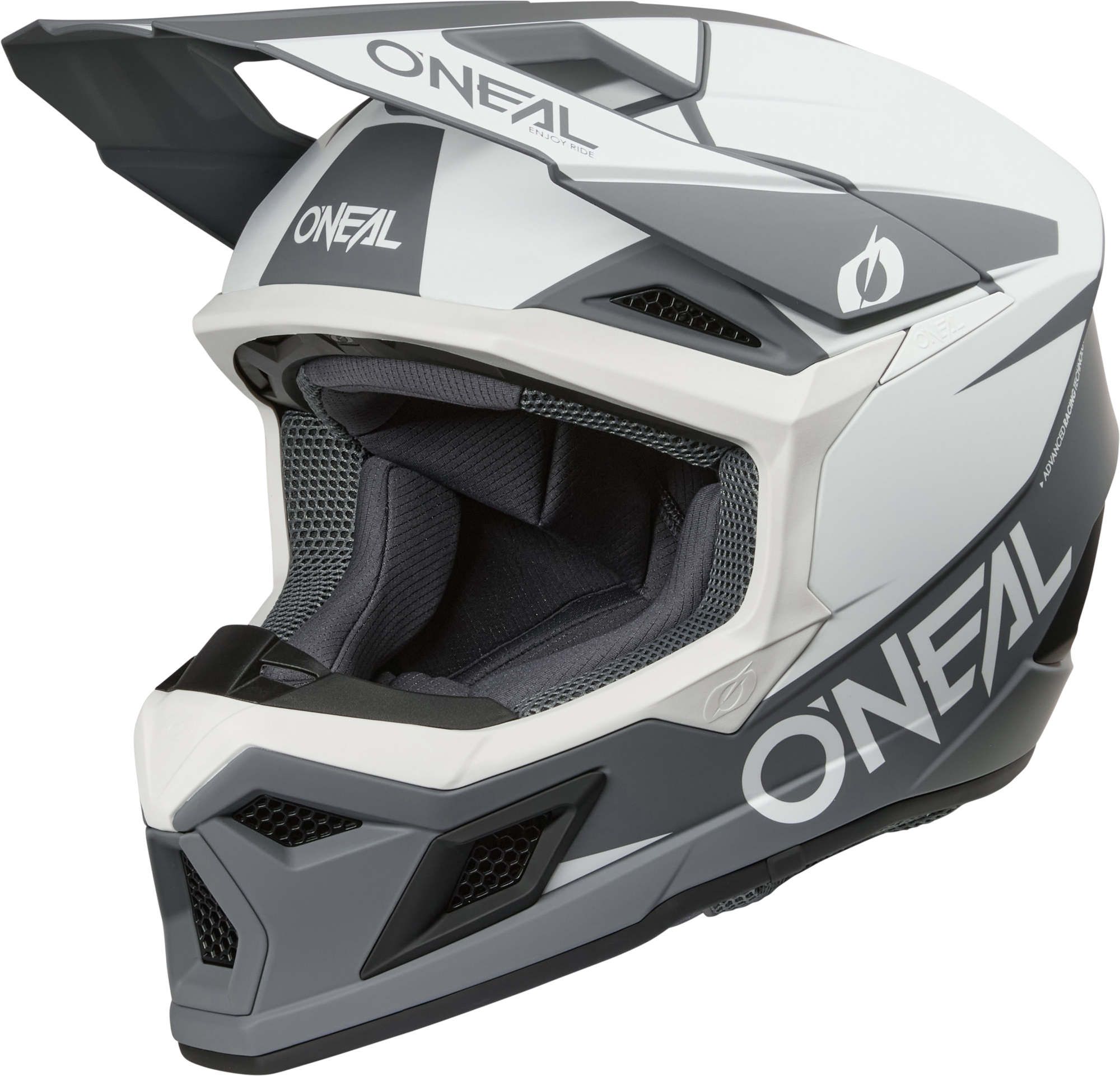 O'NEAL 3SRS White Black Motocross Helmet Chromeburner