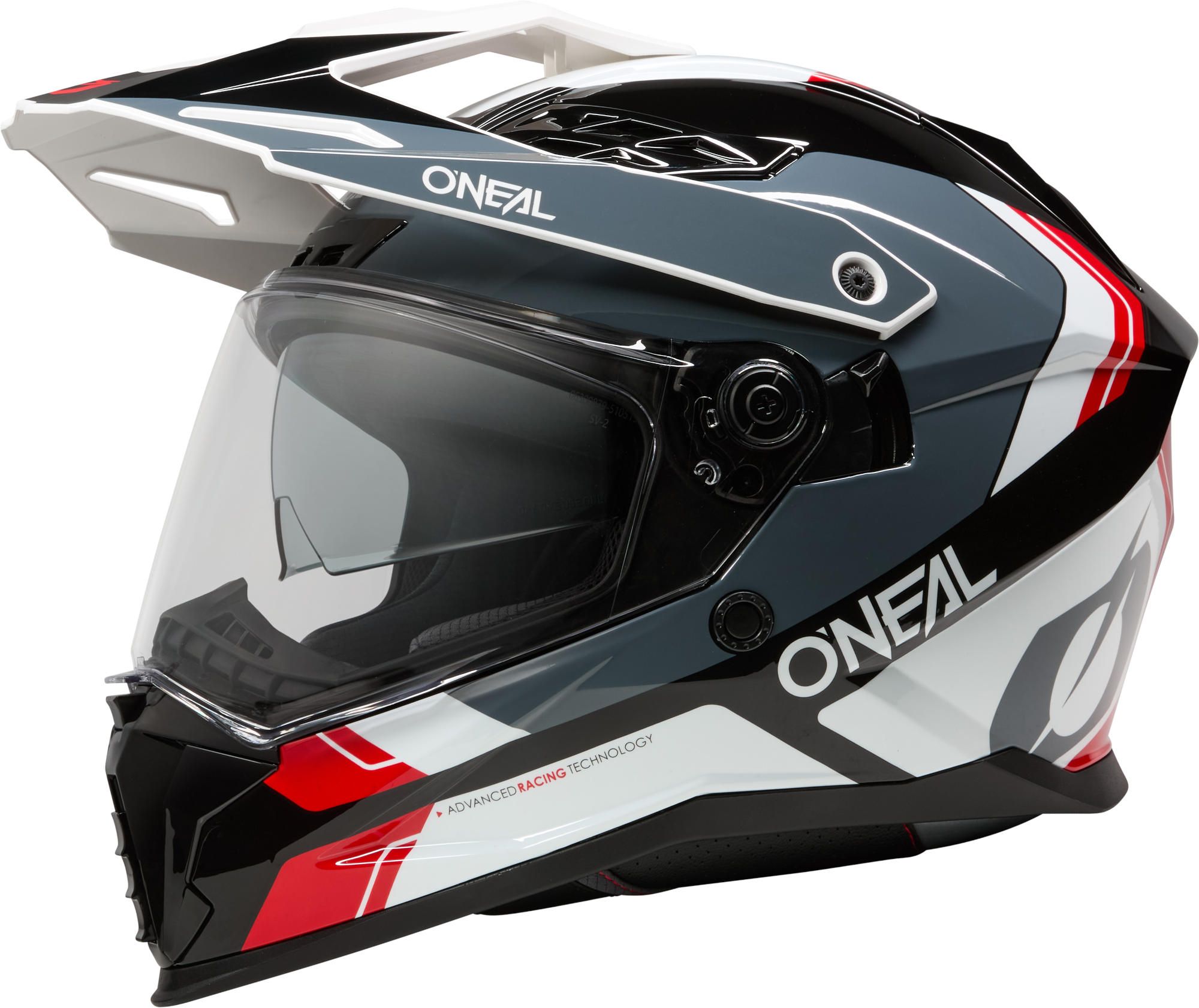 O'NEAL D-SRS Nomad Black White Red Full Face Adventure Helmet