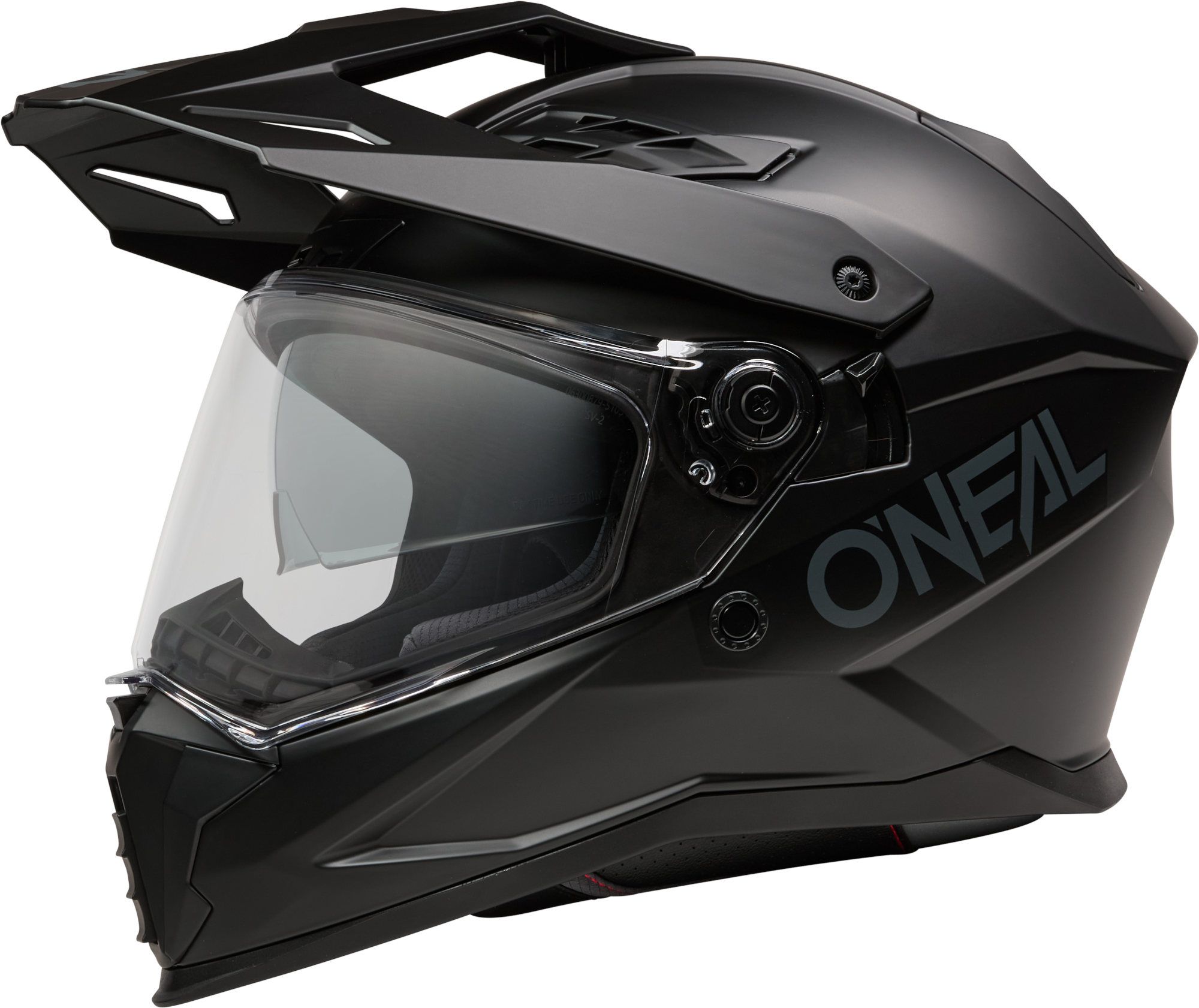 O'NEAL D-SRS Black Full Face Adventure Helmet - Chromeburner