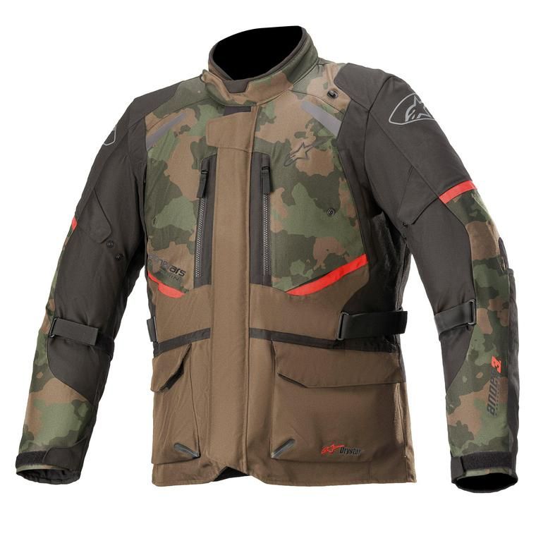 Alpinestars Andes V3 Drystar Dark Khaki Camo Jacket Chromeburner