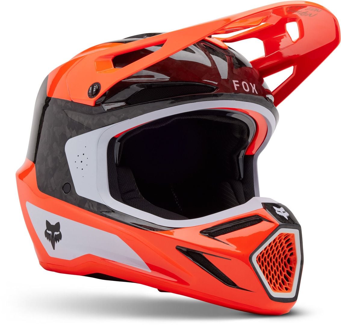 FOX V3 RS Infinite MIPS Orange Motocross Helmet - Chromeburner