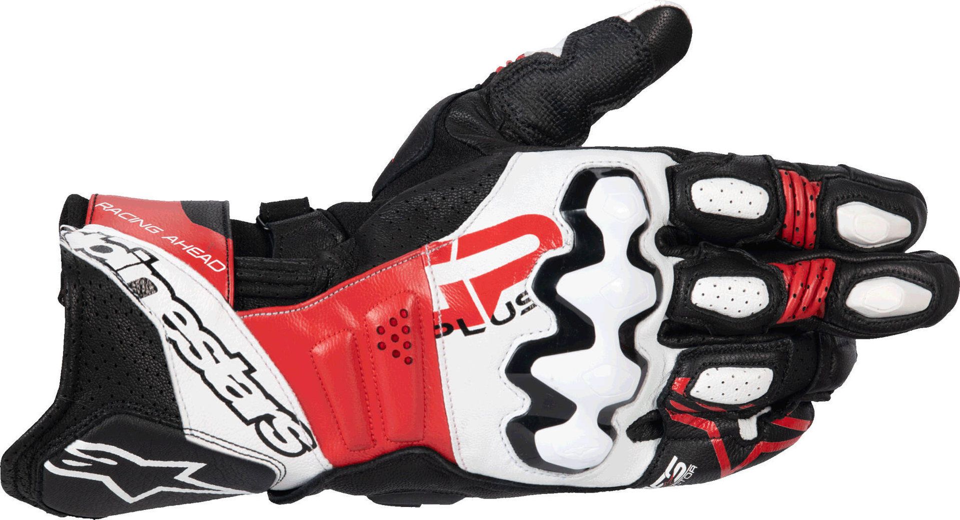 Alpinestars GP Plus R V3 Black White Bright Red Leather Motorcycle