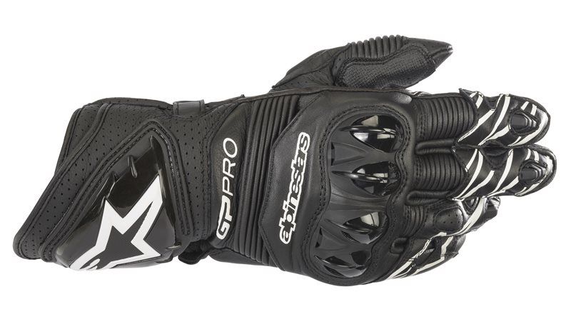 Alpinestars GP Pro R3 Black Motorcycle Gloves - Chromeburner