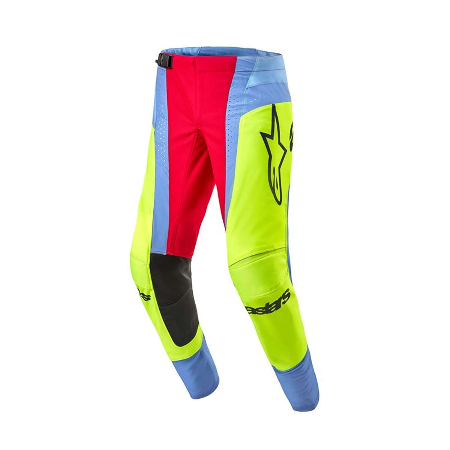 Alpinestars Techstar Ocuri Pants Light Blue Yellow Fluo Red Ber
