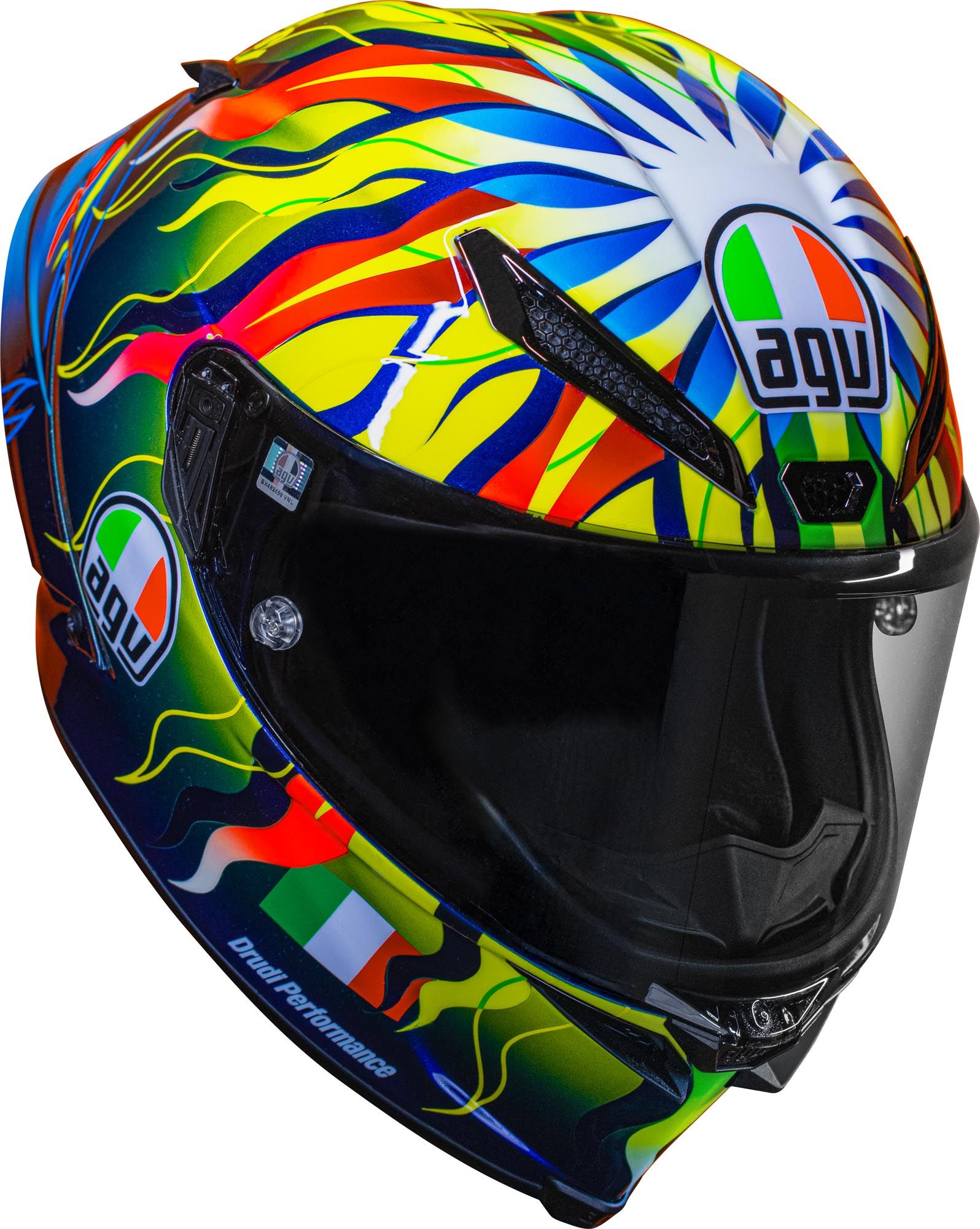 AGV Pista GP RR Soleluna 2025 Carbon Helmet - Chromeburner