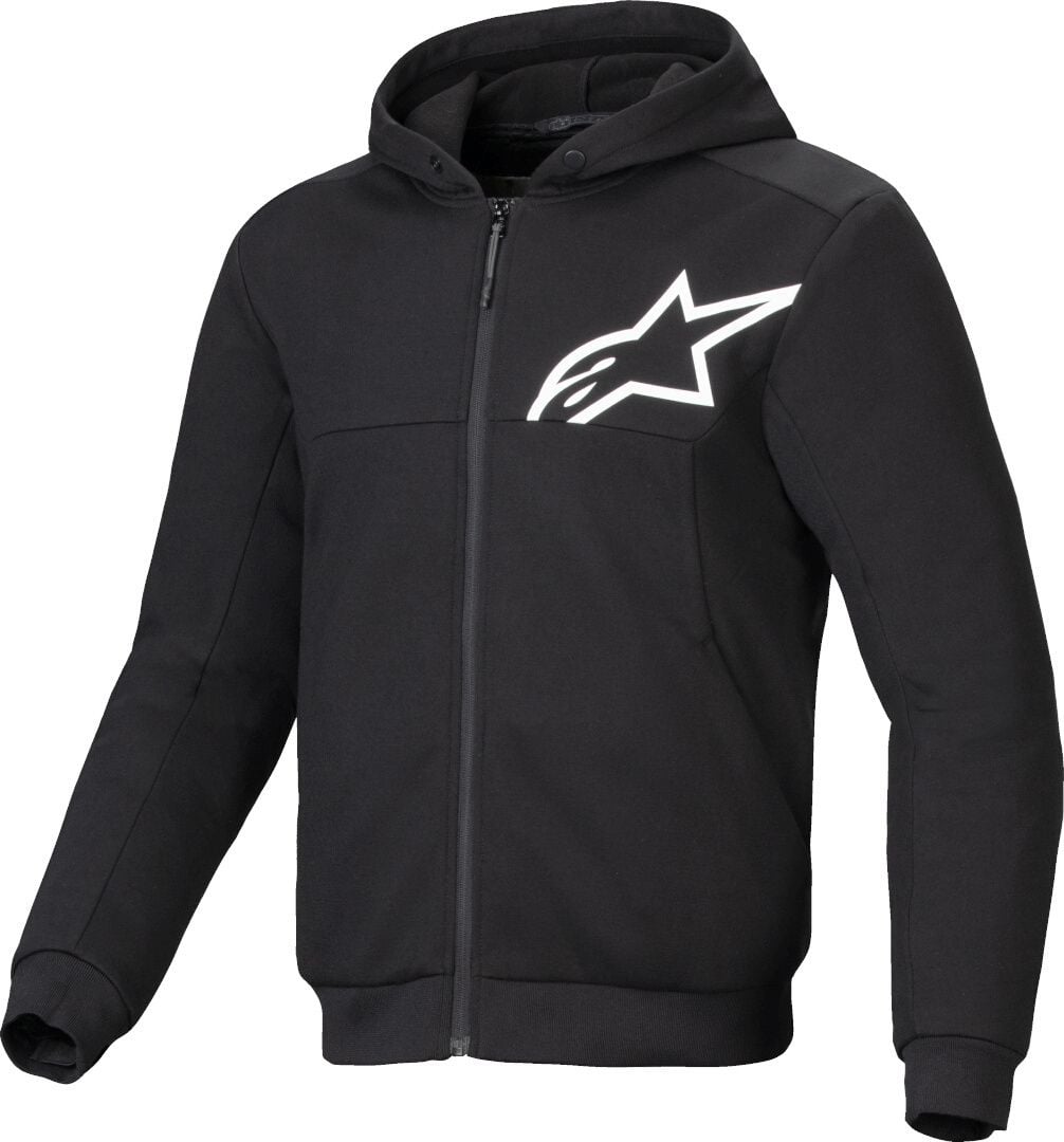 Alpinestars Chrome V2 Sport Hoodie Black White - Chromeburner