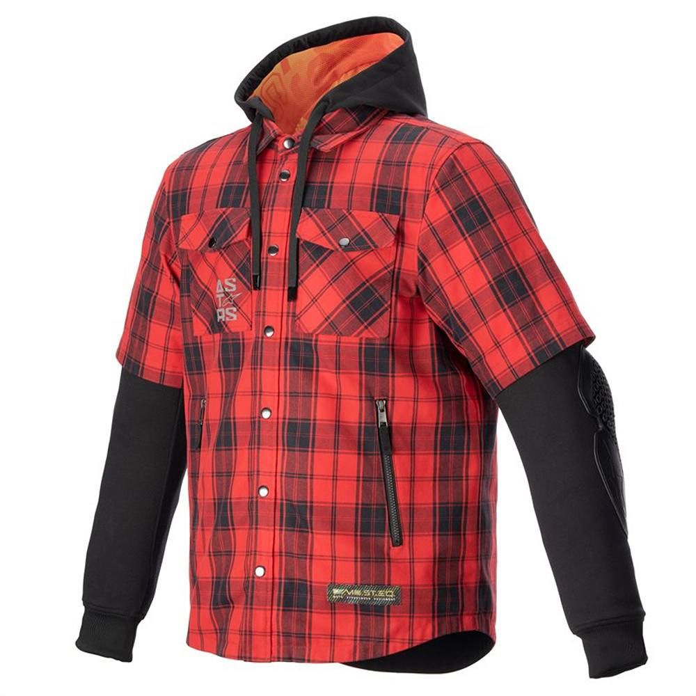 Alpinestars Tartan Shirt Flame Red Black Chromeburner