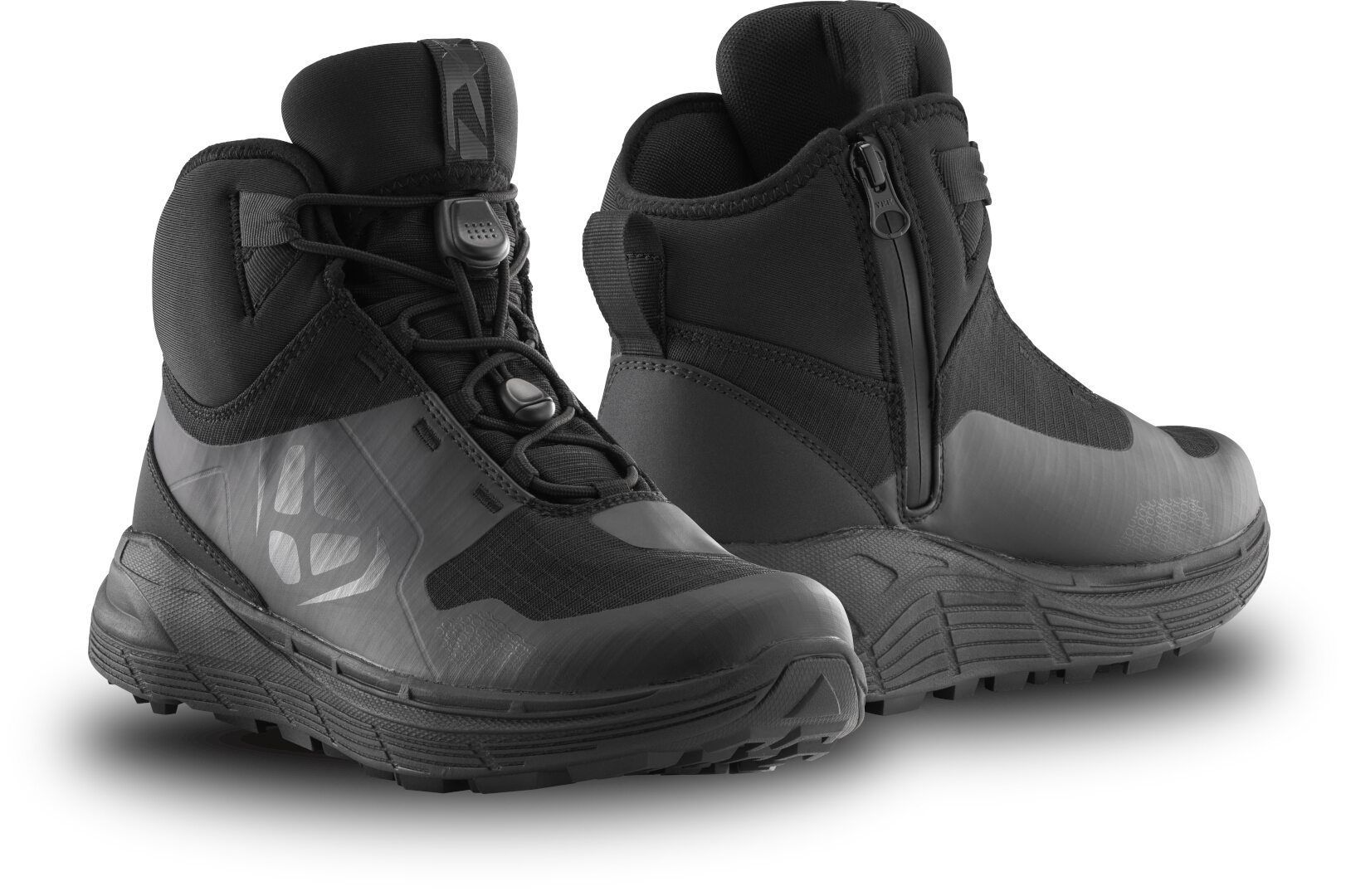 Ixon Snake WP Black Motorcycle Shoes - Chromeburner