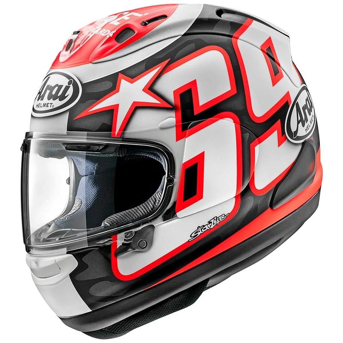 Arai RX-7V EVO Nicky Hayden Reset Full Face Helmet - Chromeburner