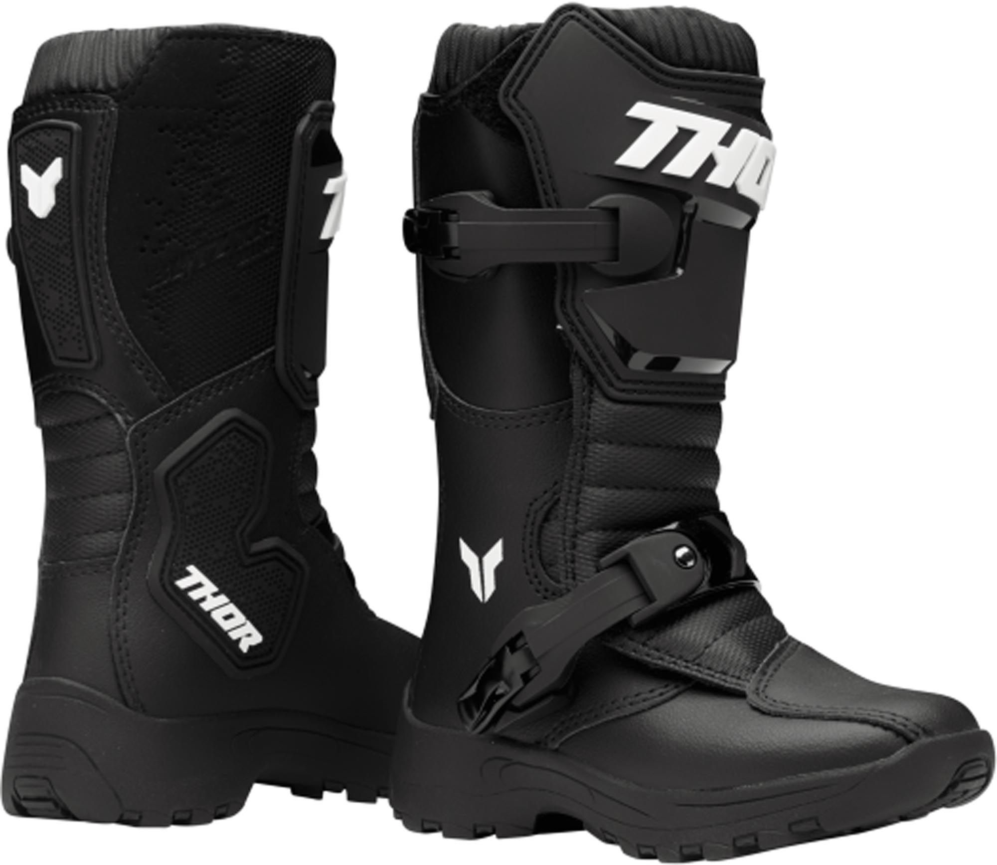 Thor Mini Blitz Xr Youth Motocross Boots - Chromeburner