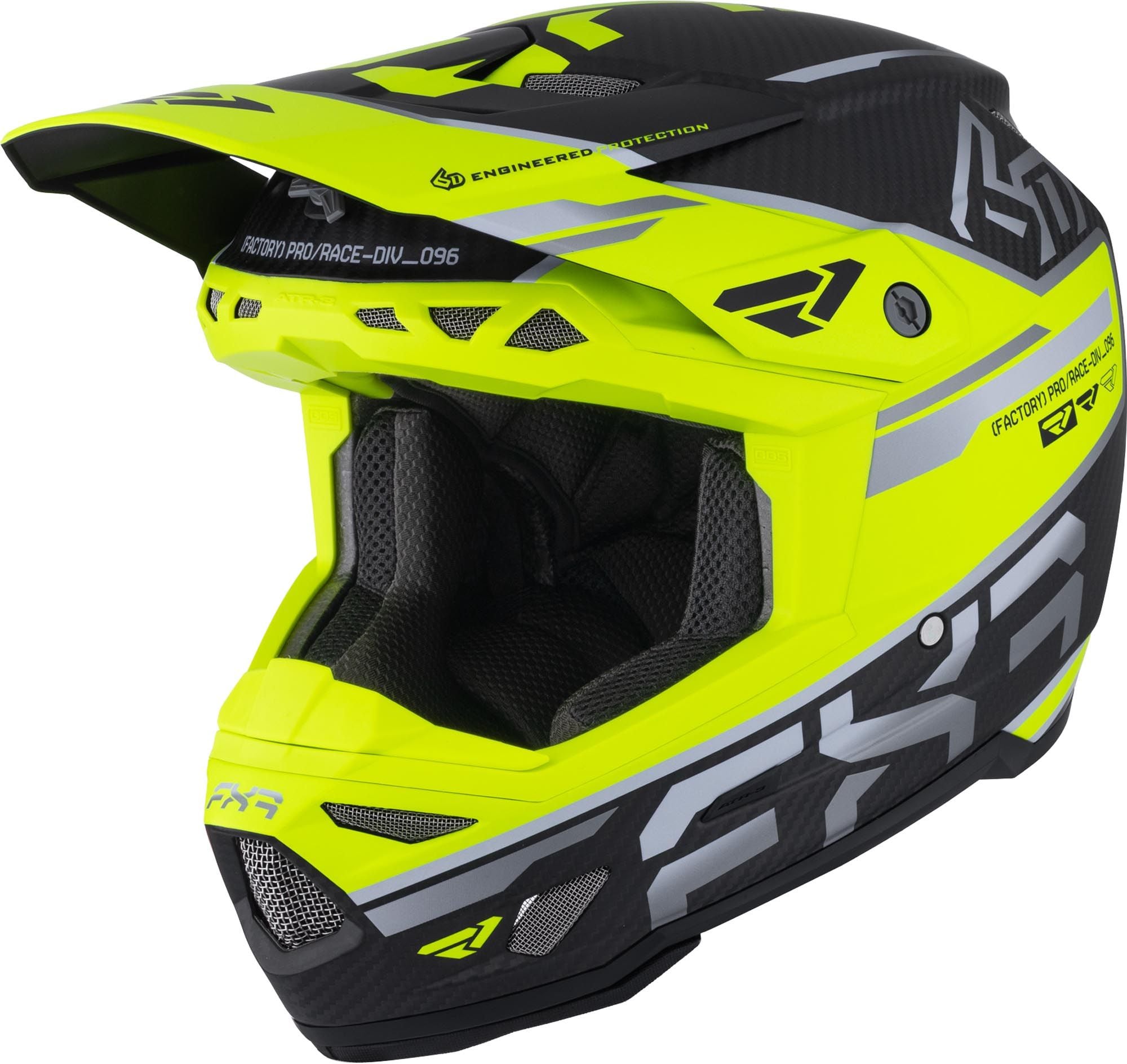 FXR 6D ATR-3Y Carbon 2026 Youth Motocross Helmet - Chromeburner