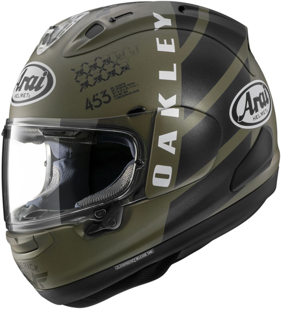 Arai RX-7V Evo Maverick Oakley Full Face Helmet - Chromeburner