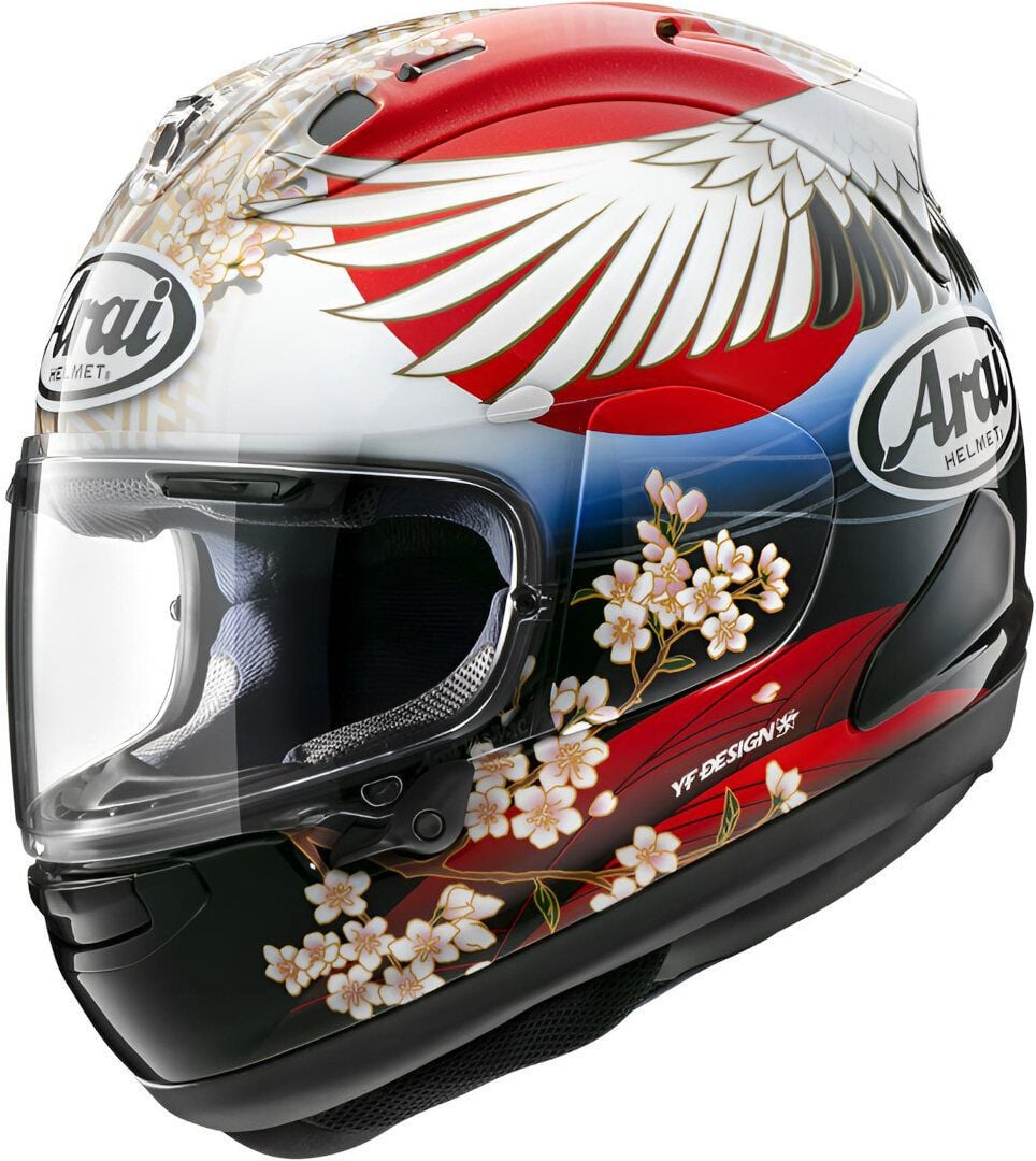 Arai RX-7V Evo Tsubasa Full Face Helmet - Chromeburner