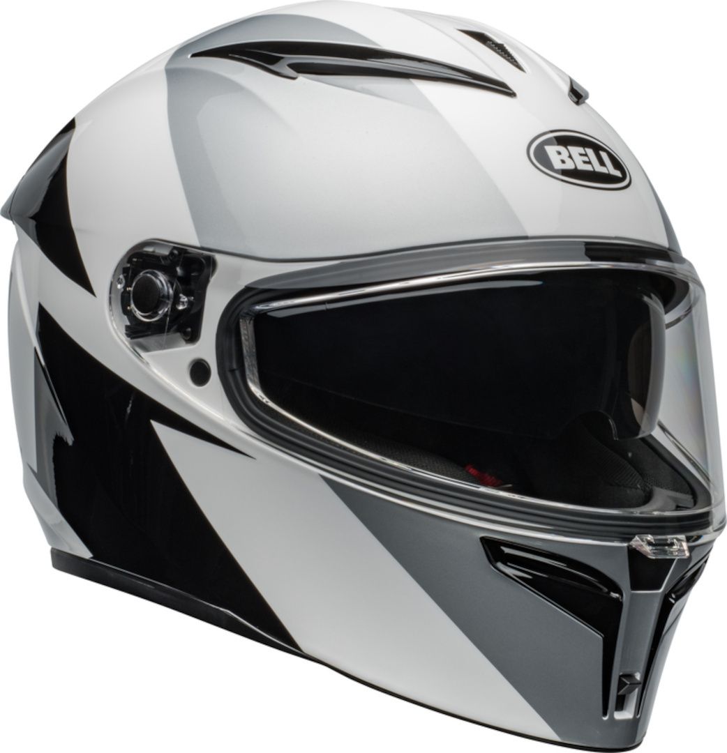 Bell Lithium Shear White Silver Full Face Helmet Chromeburner