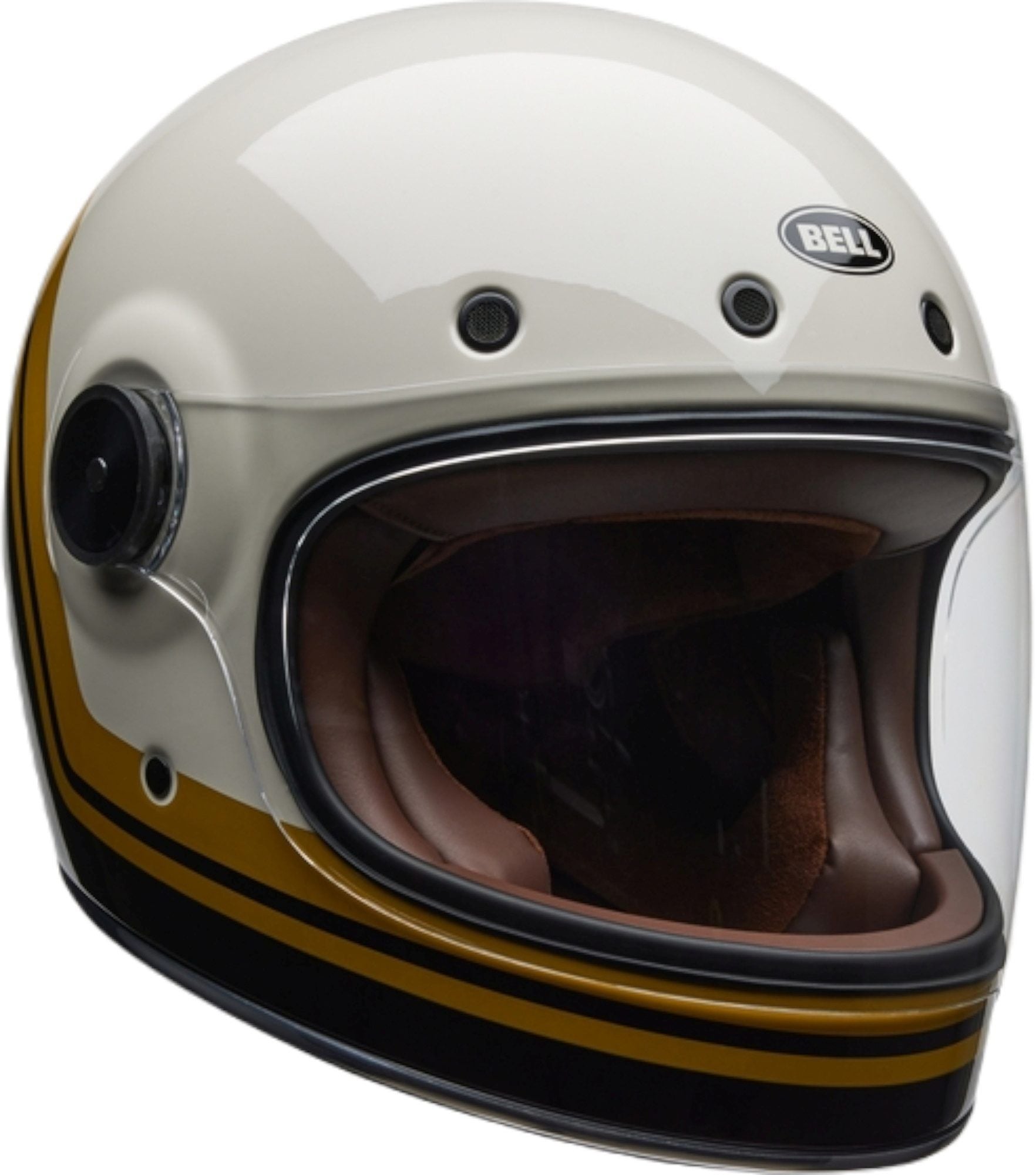 Bell Bullitt GT Wander White Gold Full Face Helmet - Chromeburner