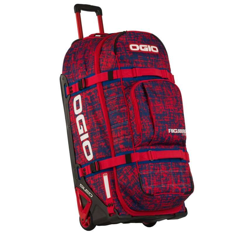 美品　良品　OGIO RIG9800 バイクバック　レッド系 Ogio Rig 9800 Pro '25 Bolsa de Equipo – Chaos Rojo - Chromeburner