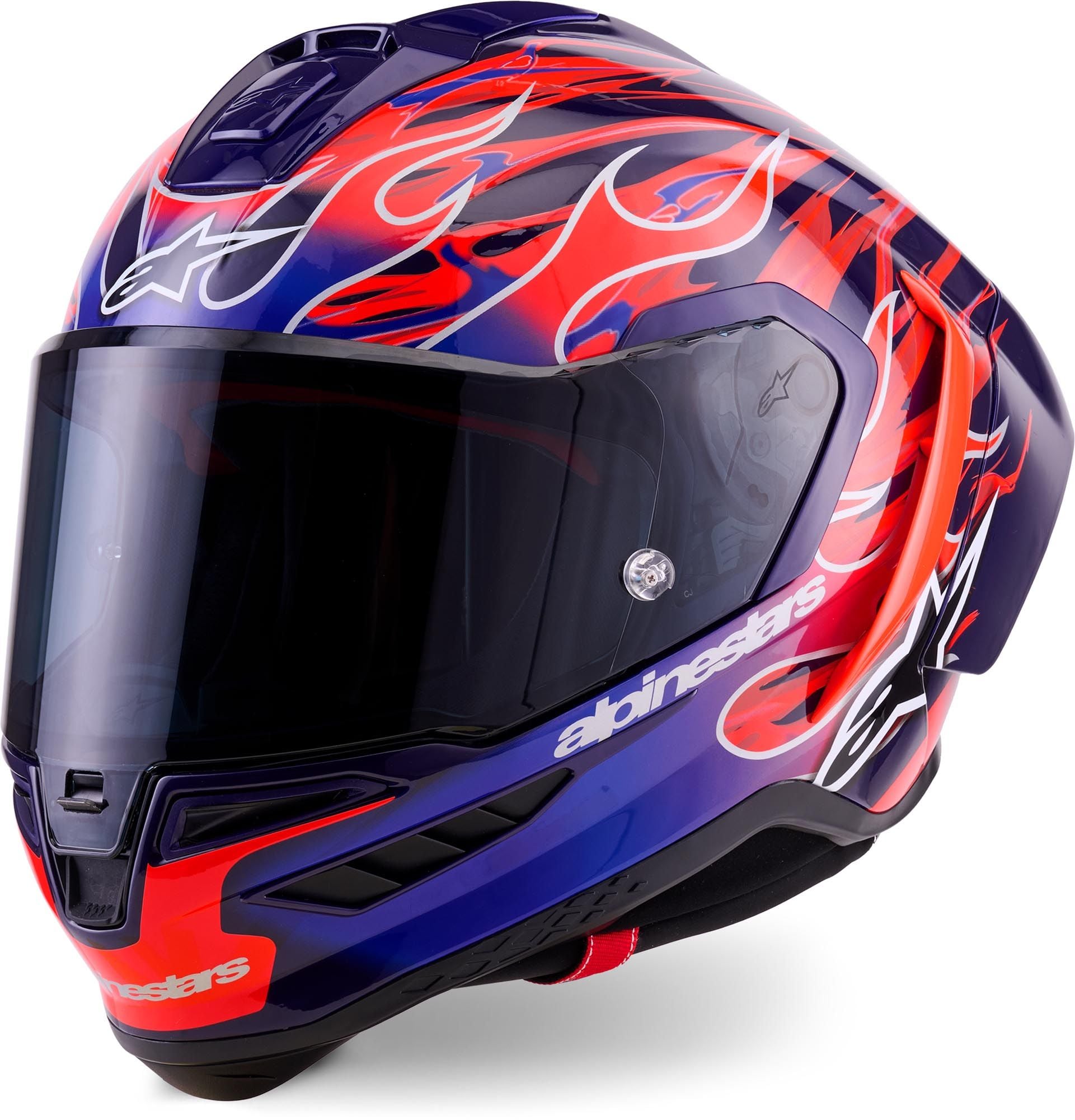Apinestars スーパーテック R10 Flyte ヘルメット 限定版 Alpinestars Supertech R10 Flyte Limited Edition Helmet - Chromeburner