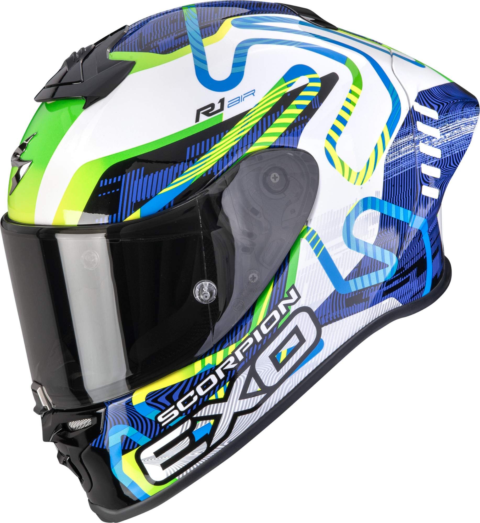 Scorpion EXO-R1 Evo II Air Cornering Full-Face Helmet - Chromeburner