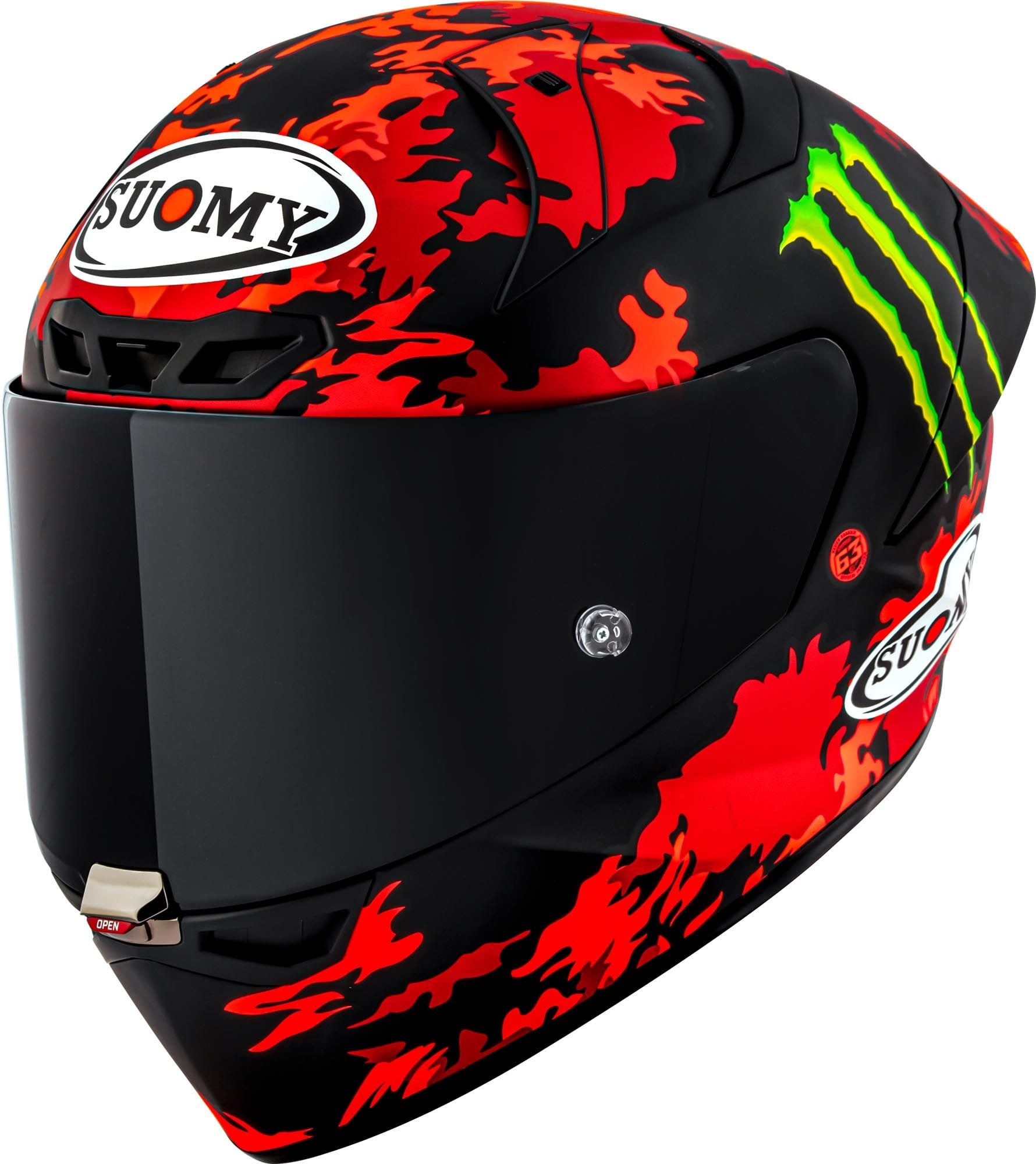 Suomy S1-XR GP Bagnaia Monster Replica 2025 Helmet - Chromeburner