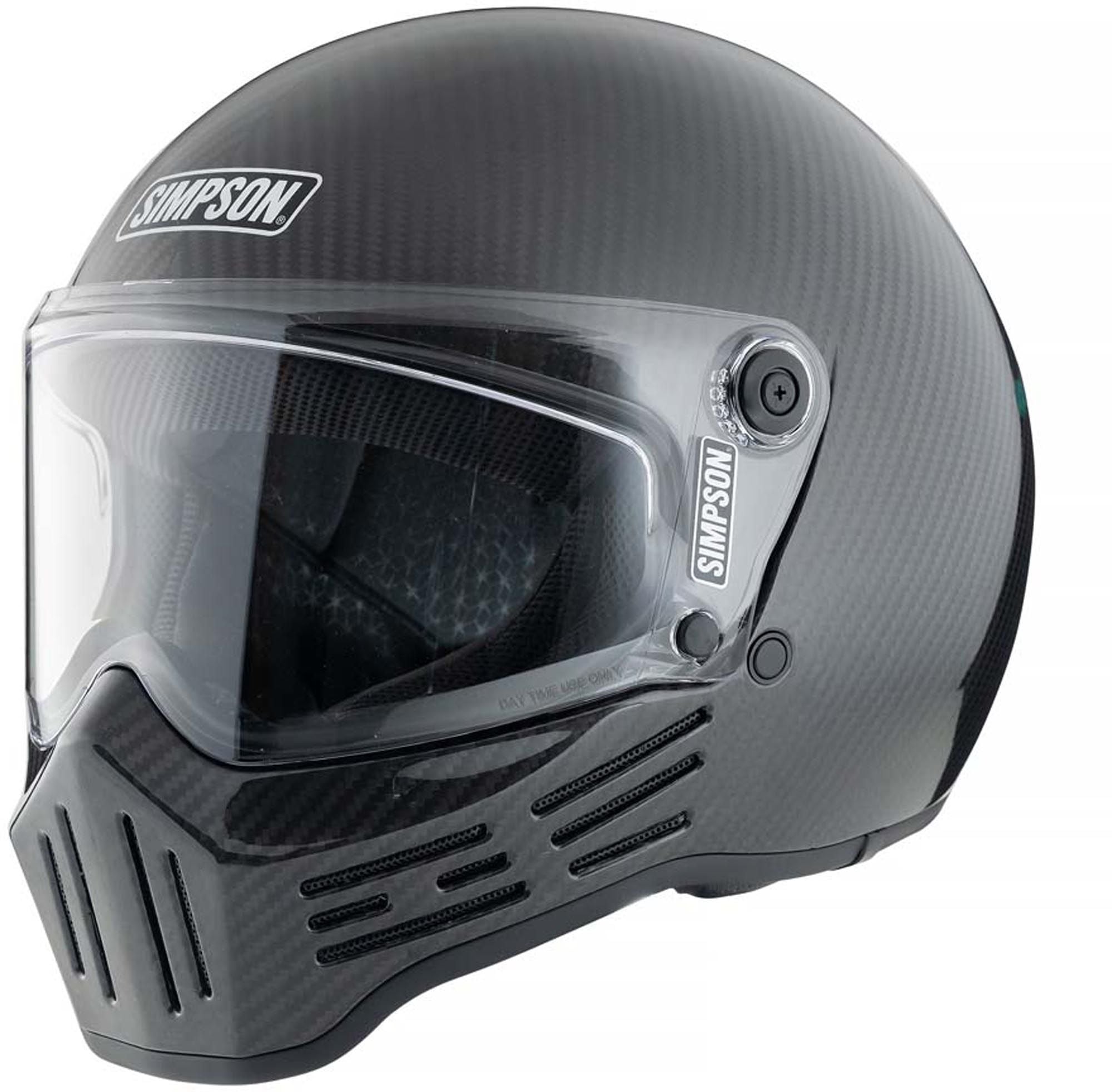 Simpson M30 Carbon Motorcycle Helmet - Chromeburner