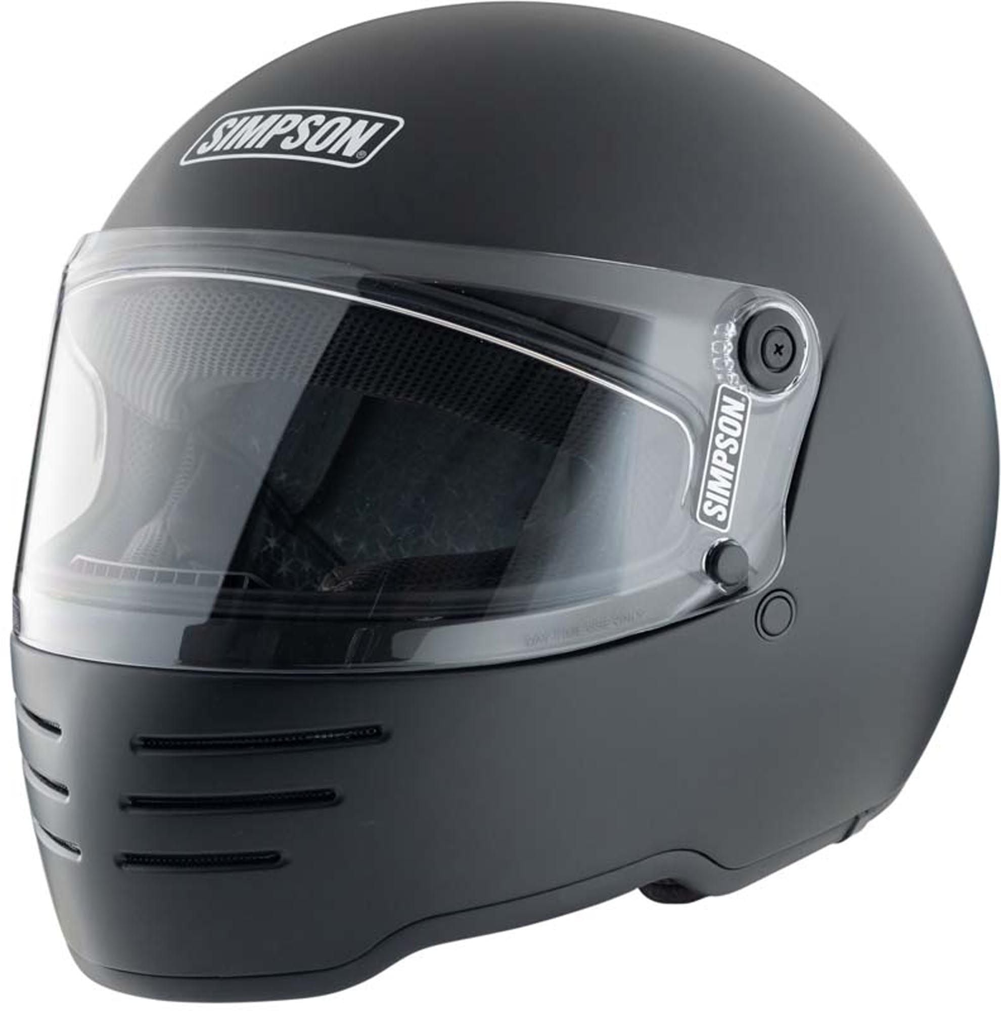 Simpson M62 Motorcycle Helmet - Chromeburner