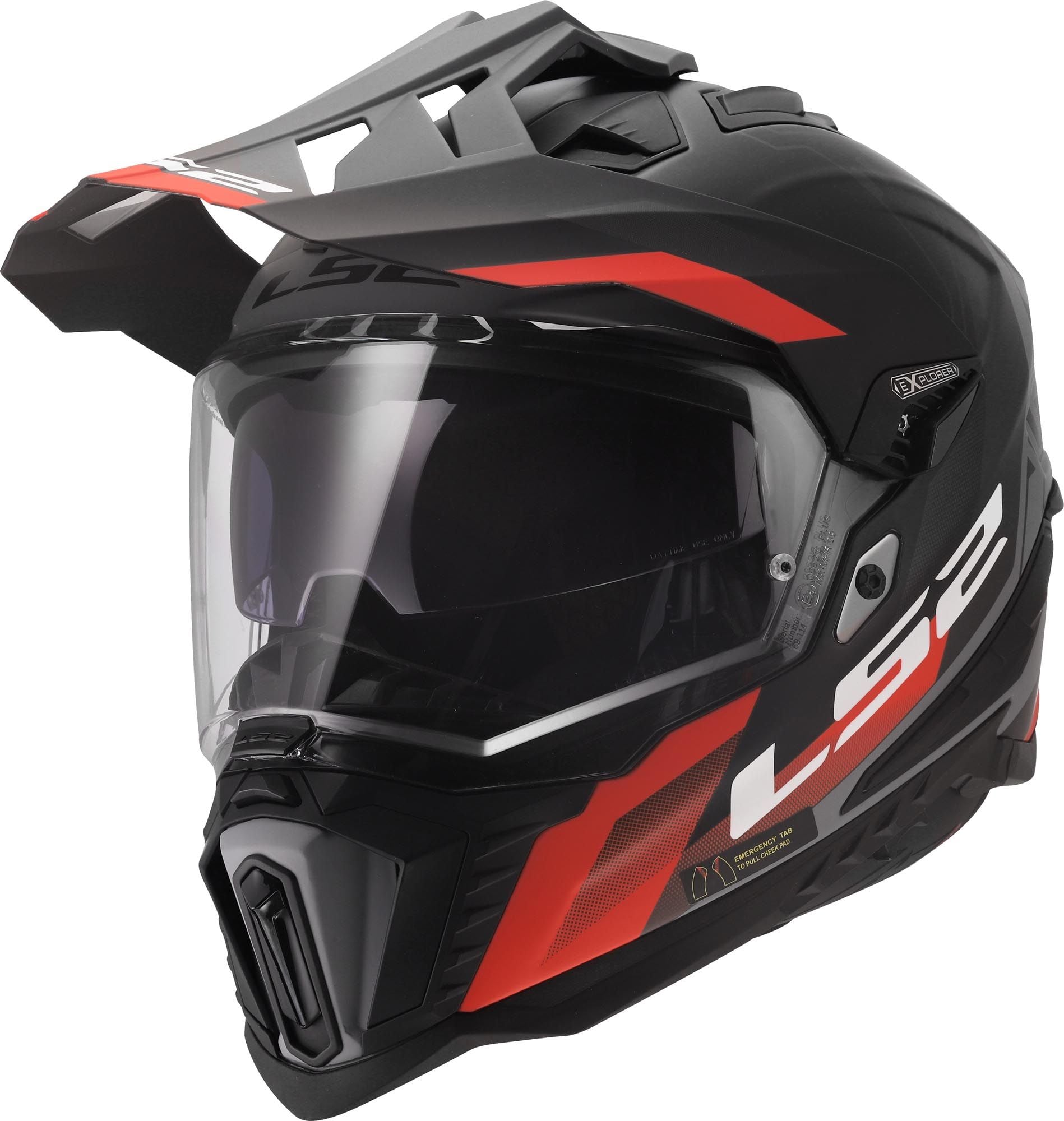 LS2 MX701 Explorer Hexa Enduro Helmet - Chromeburner