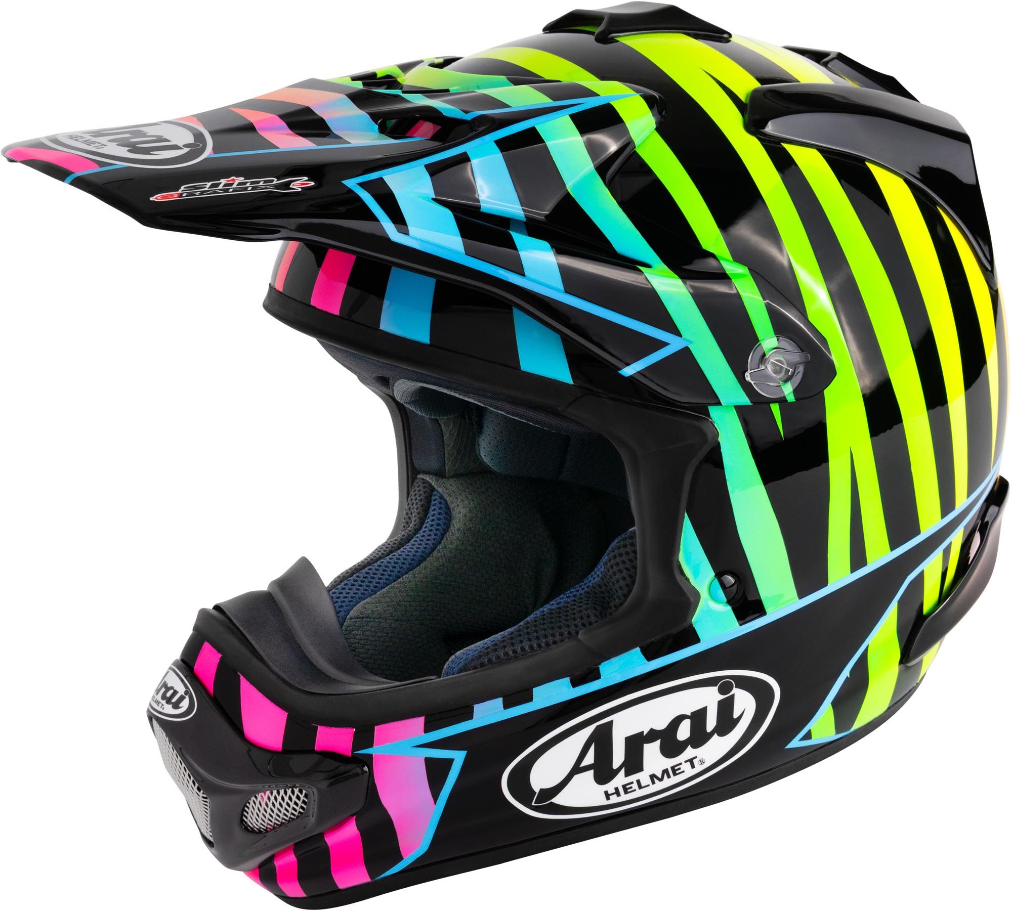 ヴァンパイア・ロード　プリズマ Arai MX-V Evo Van Beveren Motocross Helmet - Chromeburner