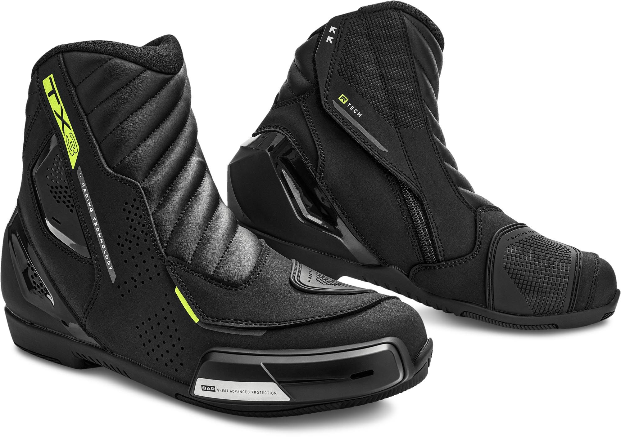 SHIMA TX-3 Motorcycle Boots - Chromeburner